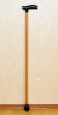 Трость деревянная с УПС Антилед (пласт. ручка)