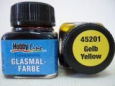 Краска лаковая для росписи по стеклу «Glasmal-Farbe», желтая, прозрачная