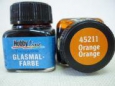 Краска лаковая для росписи по стеклу «Glasmal-Farbe», оранжевая, прозрачная