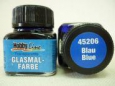 Краска лаковая для росписи по стеклу «Glasmal-Farbe», синяя, прозрачная
