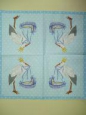 Салфетка для декупажа 336, «Детские авиалинии», голубой