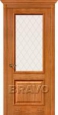 Дверь шпонированная серии Элит Шервуд в цвете Д-10 (Золотой Дуб) остекленная