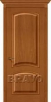 Дверь шпонированная Капри-3 Люкс в цвете Д-24 (Золотой Орех)