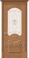 Дверь шпонированная Селена в цвете Ф-02 (Дуб) остекленная
