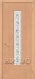 Дверь шпонированная Рондо в цвете Ф-01 (Дуб) остекленная