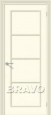 Дверь с отделкой эмалью Ритм в цвете К-35 (Ваниль)