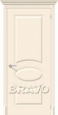 Дверь с отделкой эмалью Джаз в цвете К-14 (Крем)