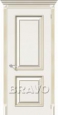 Дверь с отделкой эмалью Лаунж Плюс в цвете К-11 (Латте Золото)