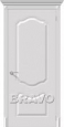 Дверь с отделкой эмалью Фолк в цвете К-23 (Белый)