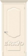 Дверь с отделкой эмалью Фолк в цвете К-14 (Крем)