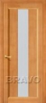 Дверь из массива Вега-18 в цвете Т-30 (Светлый Орех) остекленная