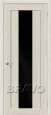 Дверь экошпон MG1 alu BS в цвете Luce остекленная