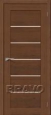 Дверь экошпон VP5 MF в цвете Marrone Melinga остекленная