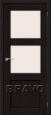 Дверь эко шпон Порта-4 в цвете Eterno остекленная