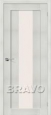 Межкомнатные двери эко шпон Порта-25 alu Bianco Veralinga от производителя