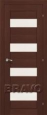 Дверь экошпон MG4 в цвете Wenge остекленная