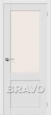 Дверь ПВХ Порта-2 в цвете П-23 (Белый) остекленная