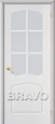 Дверь ПВХ Альфа в цвете П-23 (Белый) остекленная Дверь ПВХ Альфа в цвете П-23 (Белый) остекленная