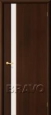 Дверь ПВХ Милано Порто-1 в цвете П-13 (Венге) остекленная
