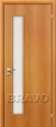 Дверь ламинированная Авангард в цвете Л-12 (МиланОрех) остекленная