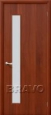 Дверь ламинированная Гост ПО-1 в цвете Л-11 (ИталОрех) остекленная
