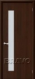 Дверь ламинированная Гост ПО-1 в цвете Л-13 (Венге) остекленная