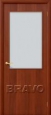 Дверь ламинированная Гост ПО-2 в цвете Л-11 (ИталОрех) остекленная