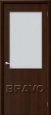 Дверь ламинированная Гост ПО-2 в цвете Л-13 (Венге) остекленная