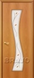 Дверь ламинированная 11Ф в цвете Л-12 (МиланОрех) остекленная