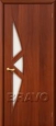 Дверь ламинированная 15С в цвете Л-11 (ИталОрех) остекленная