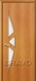 Дверь ламинированная 15С в цвете Л-12 (МиланОрех) остекленная