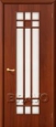 Дверь ламинированная 16С в цвете Л-11 (ИталОрех) остекленная