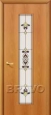 Дверь ламинированная 23Х в цвете Л-12 (МиланОрех) остекленная