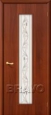 Дверь ламинированная 24Х в цвете Л-11 (ИталОрех) остекленная