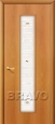 Дверь ламинированная 25Х в цвете Л-12 (МиланОрех) остекленная