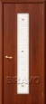 Дверь ламинированная 25Х в цвете Л-11 (ИталОрех) остекленная