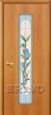 Дверь ламинированная 26Х в цвете Л-12 (МиланОрех) остекленная