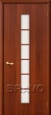 Дверь ламинированная 2С в цвете Л-11 (ИталОрех) остекленная