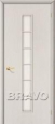 Дверь ламинированная 2С в цвете Л-21 (БелДуб) остекленная