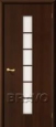Дверь ламинированная 2С в цвете Л-13 (Венге) остекленная
