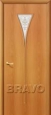 Дверь ламинированная 3Х в цвете Л-12 (МиланОрех) остекленная