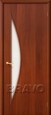 Дверь ламинированная 5С в цвете Л-11 (ИталОрех) остекленная