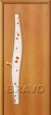 Дверь ламинированная 6П в цвете Л-12 (МиланОрех) остекленная
