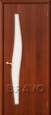 Дверь ламинированная 6С в цвете Л-11 (ИталОрех) остекленная
