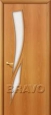 Дверь ламинированная 8С в цвете Л-12 (МиланОрех) остекленная