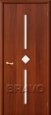 Дверь ламинированная 9С в цвете Л-11 (ИталОрех) остекленная