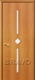 Дверь ламинированная 9С в цвете Л-12 (МиланОрех) остекленная