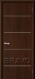 Дверь ламинированная Декор в цвете Л-13 (Венге) остекленная