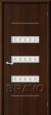 Дверь ламинированная Трио в цвете Л-13 (Венге) остекленная
