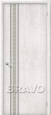 Дверь ламинированная 36Х/Серебро в цвете Л-09 (Сканди) остекленная